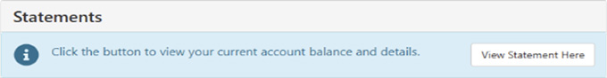 Screenshot of Statements section